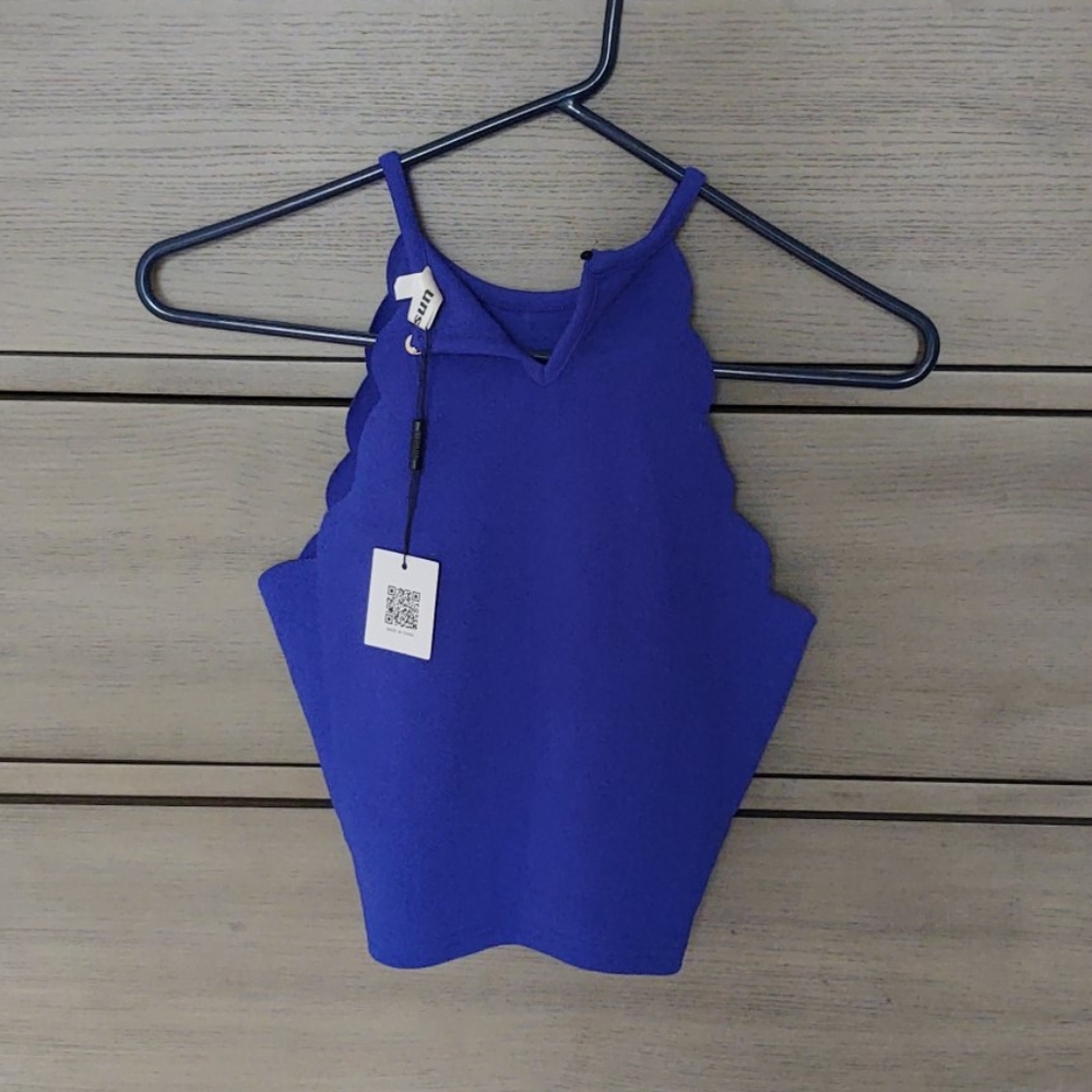 Royal Blue Halter Top